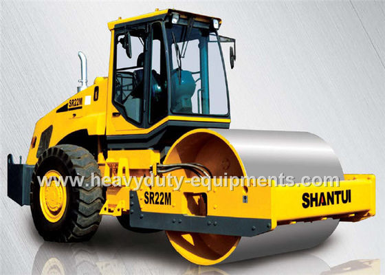 চীন Mechanical single drum vibratory road roller Shantui SR22M  with 22000kg weight, Permco / Sauer pump সরবরাহকারী
