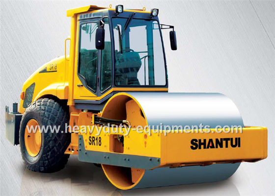 চীন Shantui Full Hydraulic Road Roller SR18 with Operating weight 18000kg air condition cabin সরবরাহকারী