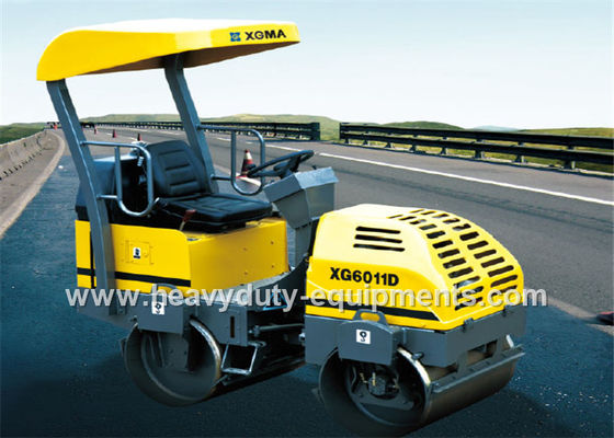 চীন Tandem Vibratory Road Roller XG6011D with cummins engine and SAUER pump সরবরাহকারী