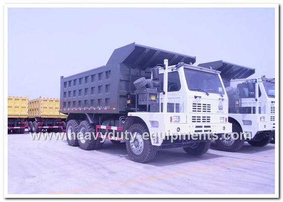 চীন HOWO 70tons Off road Mining Dump Truck Tipper 6*4 driving model 371hp with HYVA Hdraulic pump সরবরাহকারী