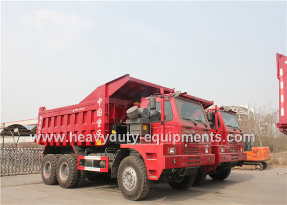 চীন Offroad Mining Dump Trucks / Howo 70 tons Mine Dump Truck with Mining Tyres সরবরাহকারী