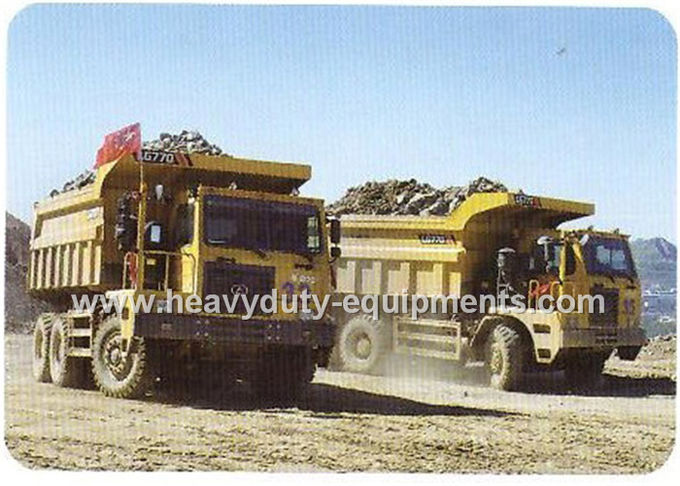 Rated load 55 tons Off road Mining Dump Truck Tipper  309kW engine power with 30m3 body cargo Volume