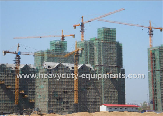চীন Tower crane with free height 50m and max load 10 T with warranty for construction সরবরাহকারী