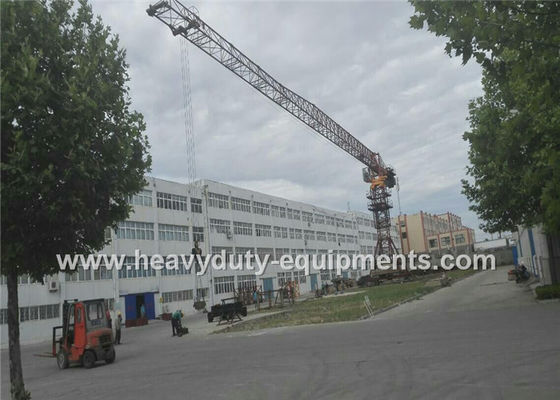 চীন Tower crane 46m with max load of 10 tons and tip load 1.8 tons for construction সরবরাহকারী