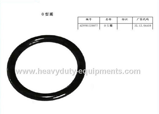 চীন HOWO Spare Parts O-ring part number AZ9981320077 for howo trucks সরবরাহকারী