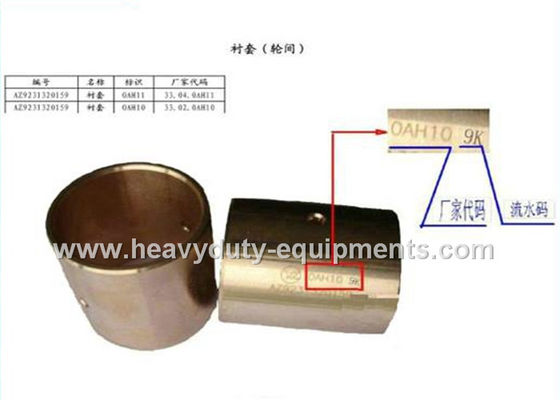 চীন sinotruk spare part wheel Bushing part number AZ9231320159 for howo trucks সরবরাহকারী