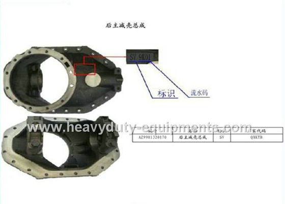 চীন Vehicle Spare Parts 29.13Kg Rear Main Reducer Shell Assembly AZ9981320170 সরবরাহকারী