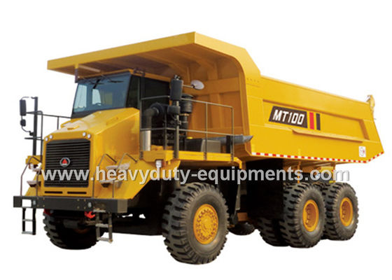 চীন 95 tons Off road Mining Dump Truck Tipper  405kW engine power drive 6x4 with 50m3 body cargo Volume সরবরাহকারী